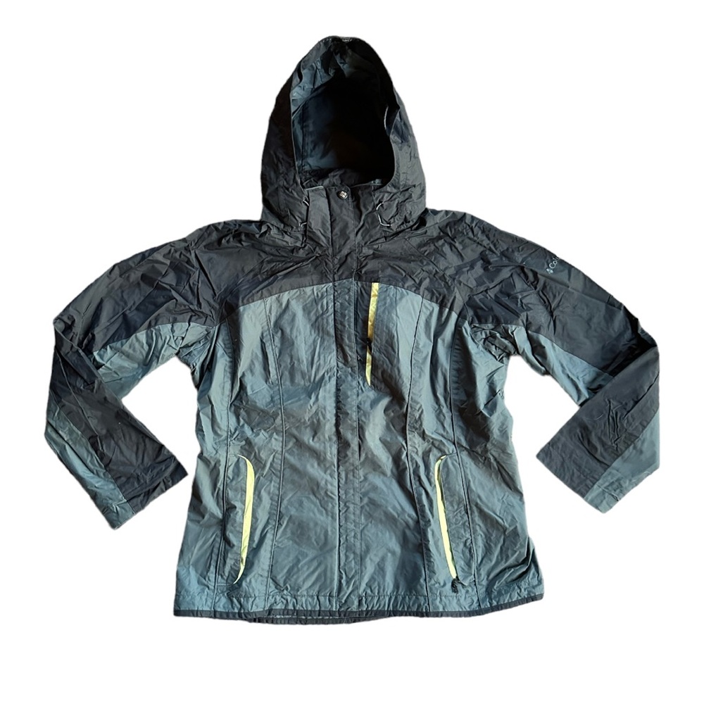 Columbia Womens Size Large Interchange Full Zip Hooded Jacket Nylon
